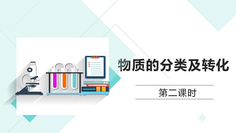 高一化学 第一册 第一章  第一节  物质的分类及转化---第三课时  物质转化课件PPT第1页