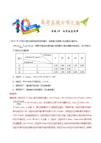 十年(23-22)高考化学真题分项汇编专题38  化学反应速率（2份打包，原卷版+教师版）