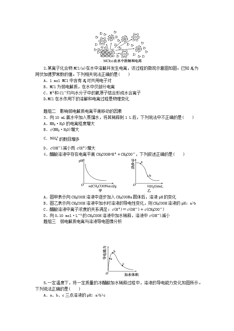 2024版新教材高考化学全程一轮总复习第八章水溶液中的离子平衡第25讲电离平衡（课件+课时作业+学生用书）（3份）03