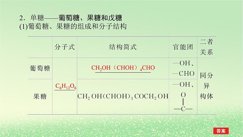 2024版新教材高考化学全程一轮总复习第九章有机化学基础第34讲生物大分子合成高分子（课件+课时作业+学生用书）（3份）05