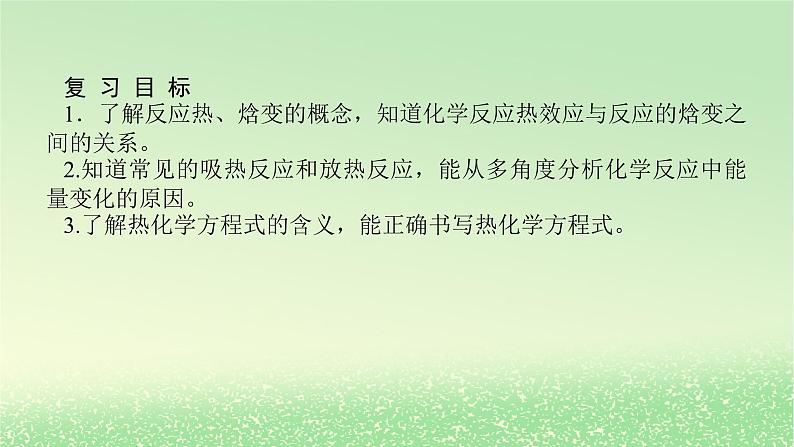 2024版新教材高考化学全程一轮总复习第六章化学反应与能量第18讲化学反应的热效应（课件+课时作业+学生用书）（3份）02