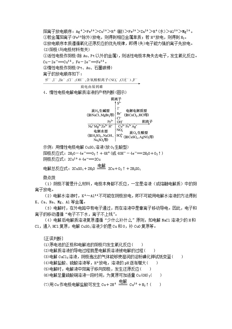 2024版新教材高考化学全程一轮总复习第六章化学反应与能量第20讲电解池金属的腐蚀与防护（课件+课时作业+学生用书）（3份）02