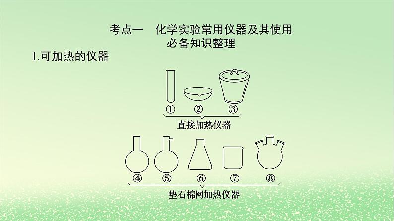 2024版新教材高考化学全程一轮总复习第十章化学实验基础第35讲常见仪器的使用和基本操作（课件+课时作业+学生用书）（3份）03