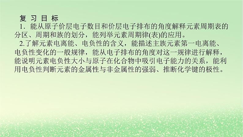 2024版新教材高考化学全程一轮总复习第五章物质结构与性质元素周期律第15讲元素周期表元素周期律（课件+课时作业+学生用书）（3份）02