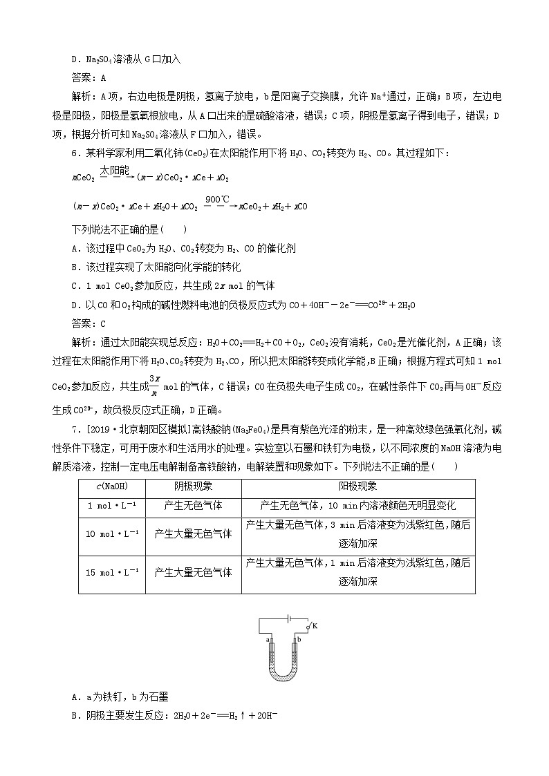 高考化学一轮复习全程训练计划周测7化学反应与能量 含解析第3页