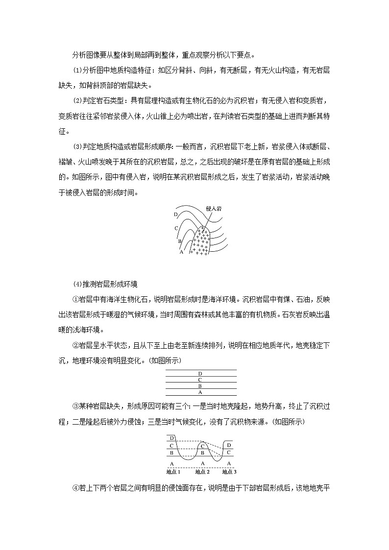 中图版2019 新教材高中地理 选修一 第二章地表形态的变化章末专题复习学案第2页