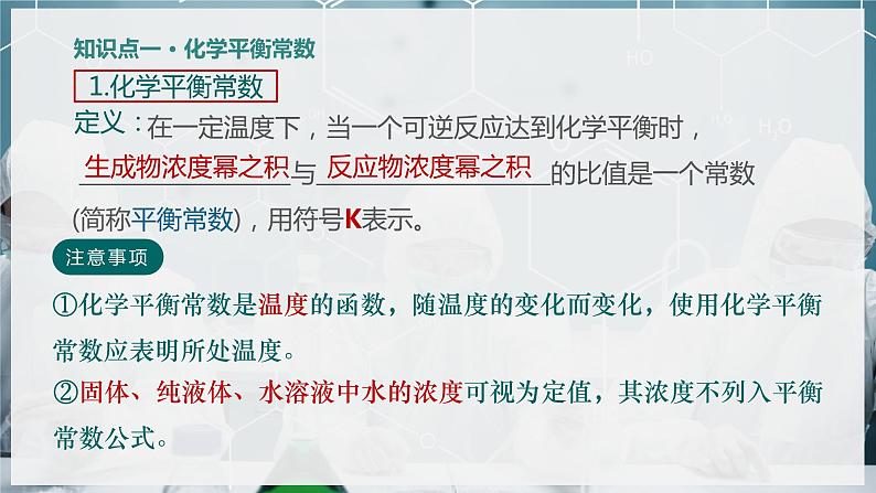 【苏教版】化学选择性必修1 《化学反应的方向与限度》2.2.3化学平衡常数  课件05