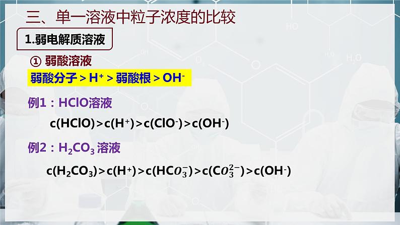 【苏教版】化学选择性必修1 《盐类的水解》3.3.4溶液中离子浓度的大小比较  课件08