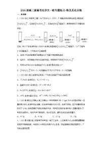 2024届高三新高考化学大一轮专题练习   铁及其化合物