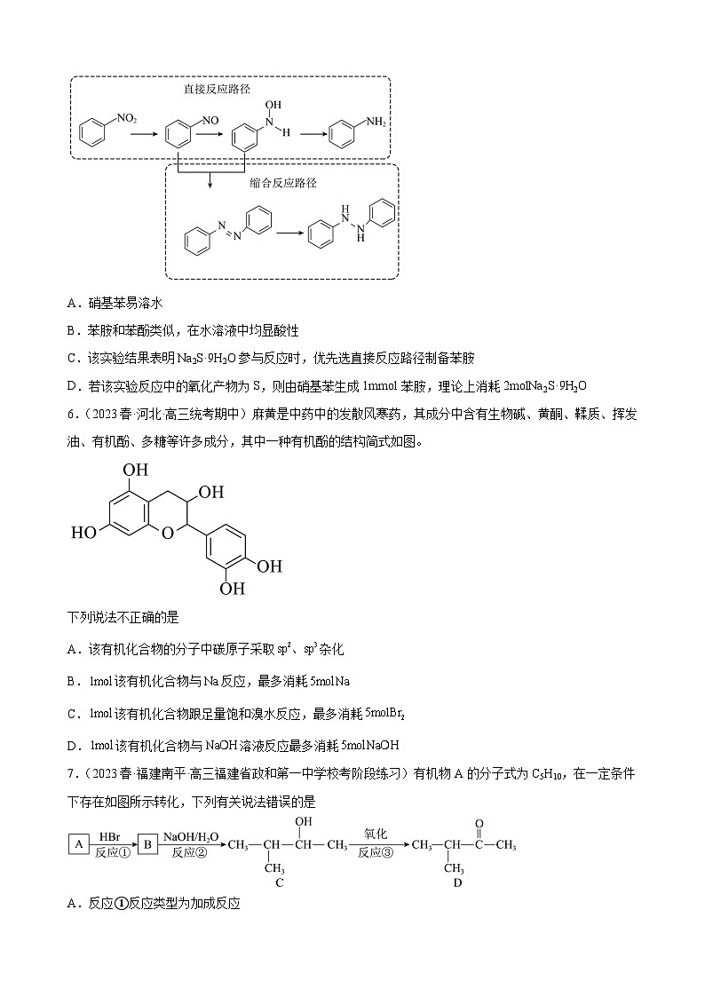 2024届高三新高考化学大一轮专题练习-有机合成的综合应用第3页