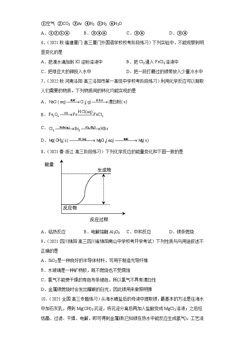 2024届高三新高考化学大一轮专题训练—镁及其化合物第2页