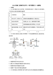 2024届高三新高考化学大一轮专题练习—电解池(含答案)