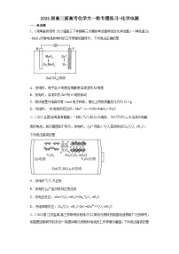 2024届高三新高考化学大一轮专题练习---化学电源