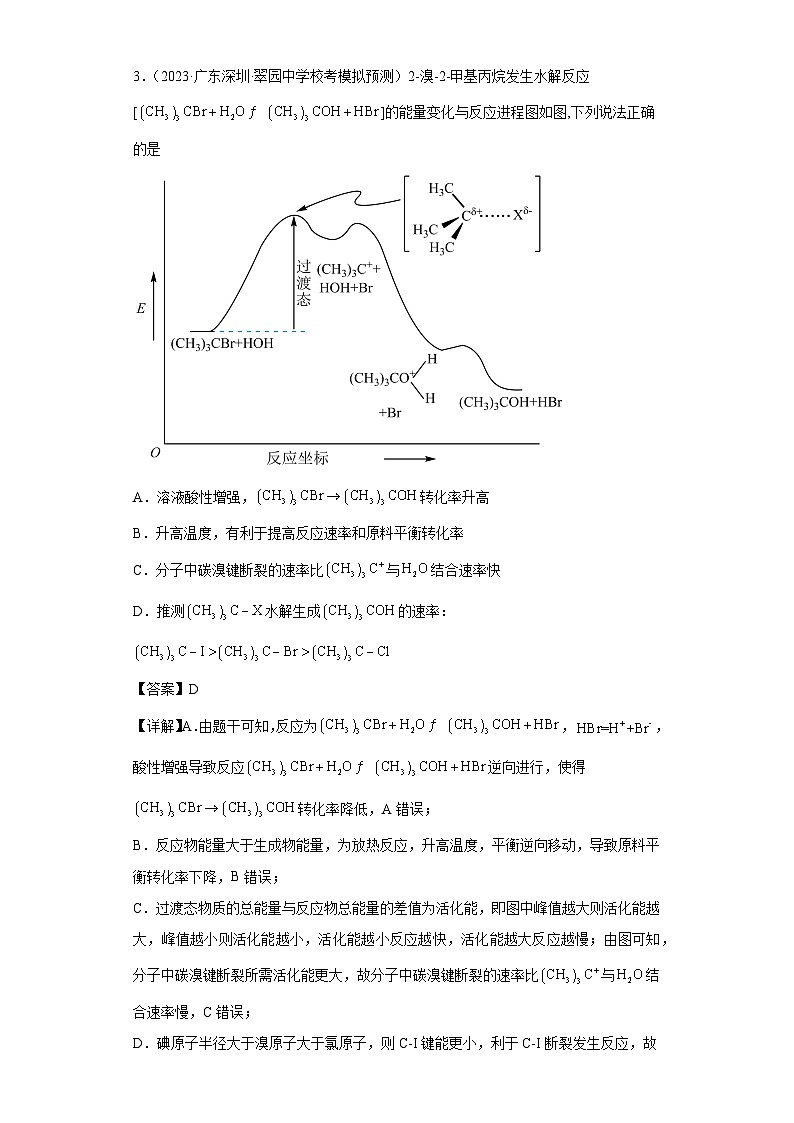 2024年高中化学一轮复习专项训练  化学反应机理与催化剂（解析版）第3页
