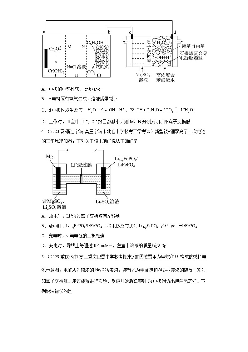 2024届高三新高考化学大一轮专题训练——电解池第2页