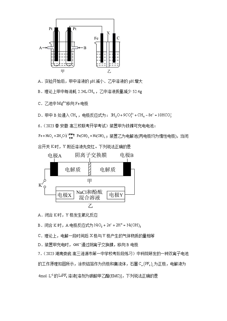 2024届高三新高考化学大一轮专题训练——电解池第3页