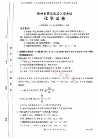 贵州省2024届高三上学期8月入学考试（金太阳24-11C)化学