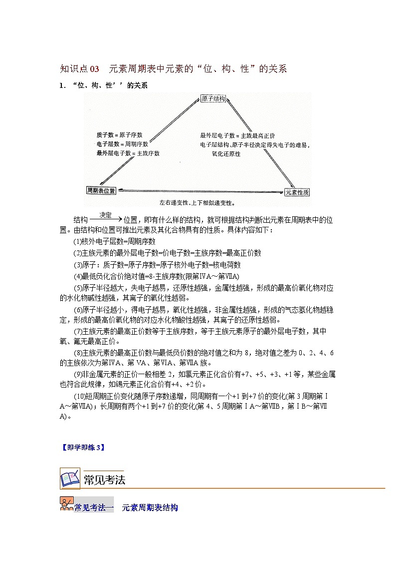 【同步讲义】高中化学（沪科版2020）必修第一册--4.1.1  元素周期表 讲义03