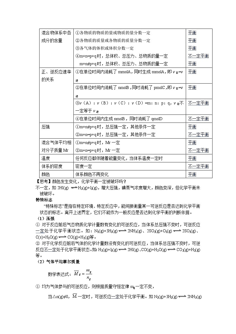 【同步讲义】高中化学（沪科版2020）必修第二册--6.2 化学平衡（第1课时 可逆反应与化学平衡） 讲义03