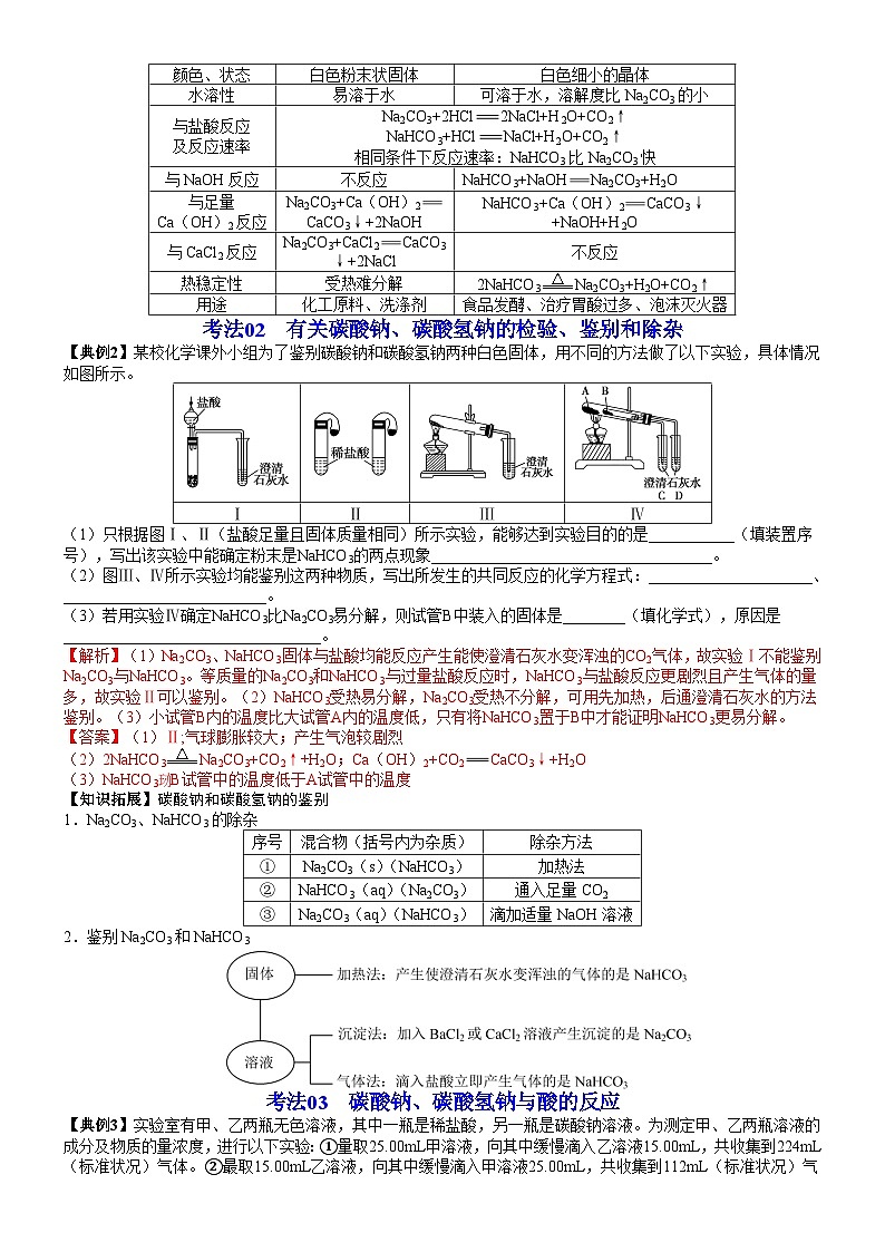 【同步讲义】高中化学（鲁科版2019）必修第一册--第08讲 探秘膨松剂 讲义03