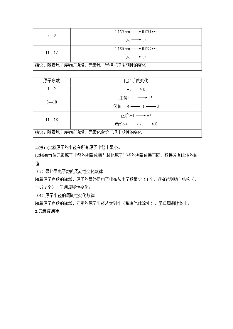 【同步讲义】高中化学（鲁科版2019）必修第二册--1.2元素周期律与元素周期表（讲）03