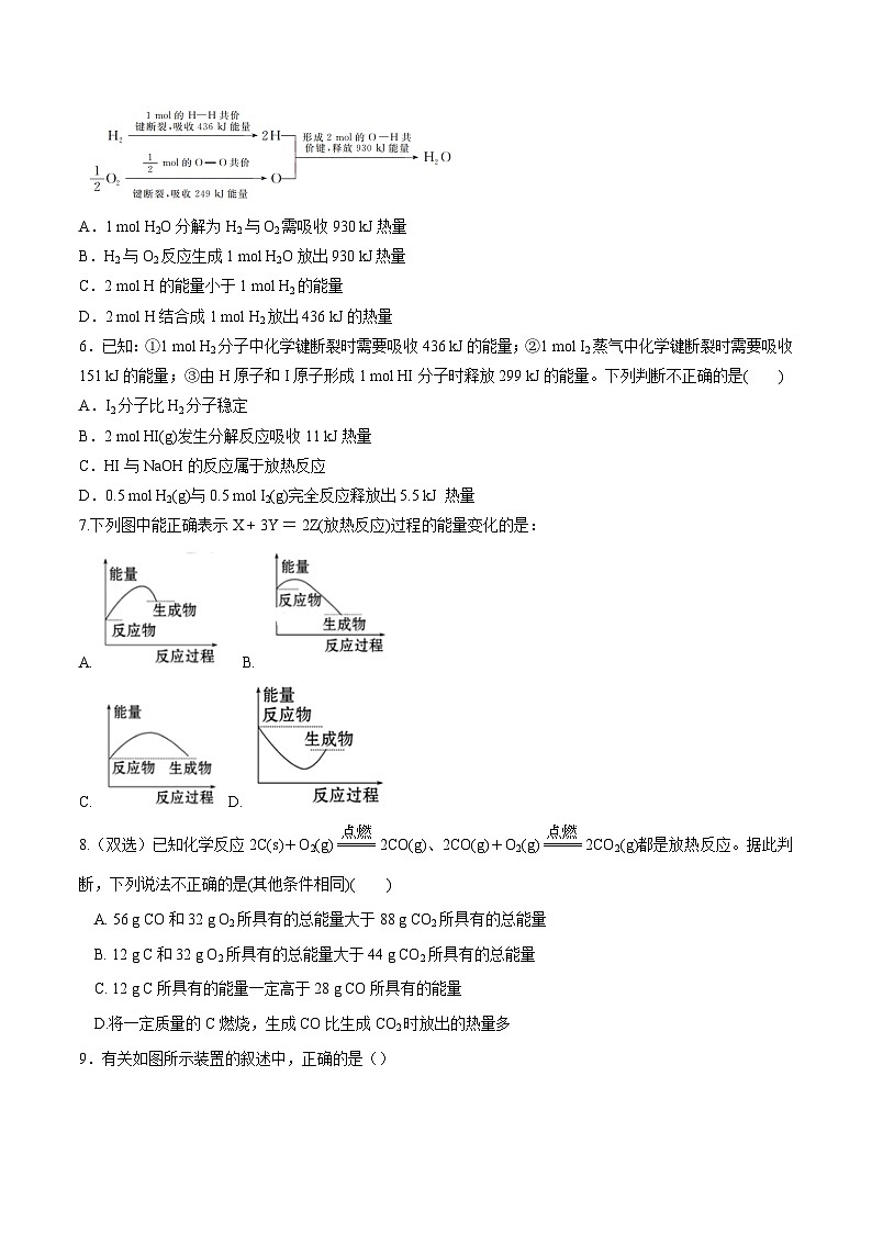 【同步讲义】高中化学（鲁科版2019）必修第二册--2.2化学反应与能量转化（练）02