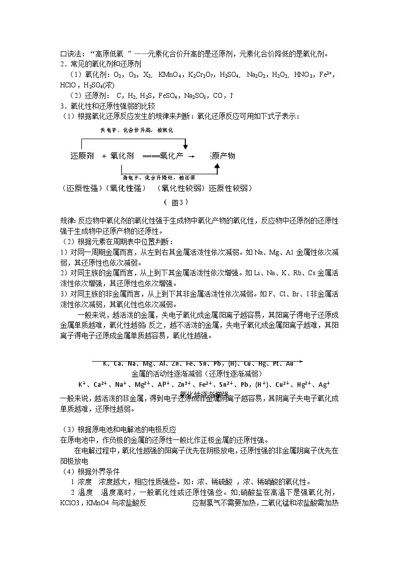 【同步讲义】高中化学（沪科版2020）选修第一册--4.1 氧化还原反应 讲义02