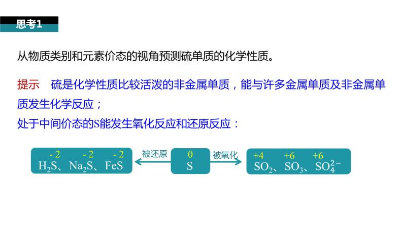 高中化学人教版必修二（2019）第五章  第一节  第1课时  硫和二氧化硫（课件）06
