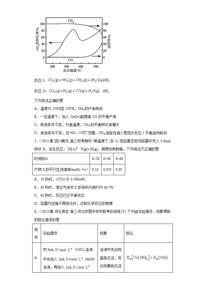 2024届高三新高考化学大一轮专题练习——化学平衡第3页