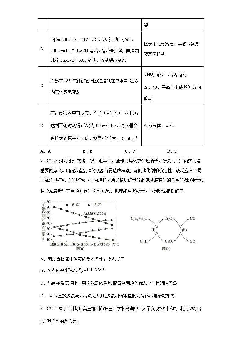 2024届高三新高考化学大一轮专题训练—化学平衡第3页