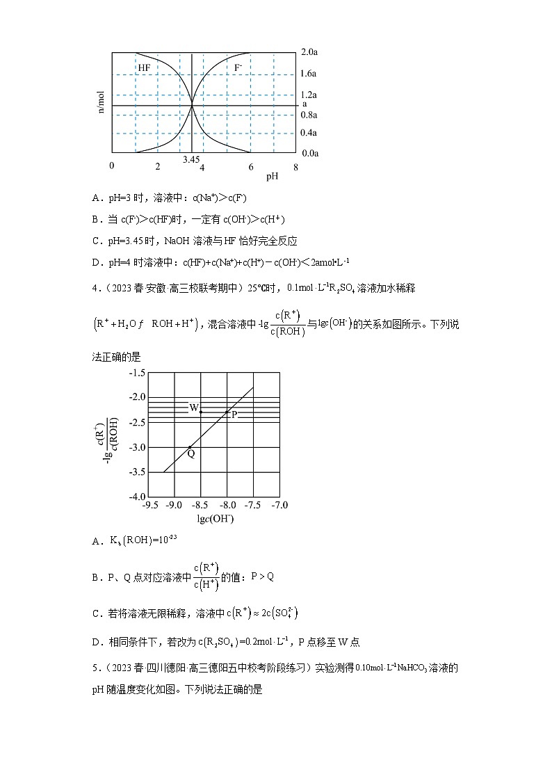 2024届高三新高考化学大一轮专题训练-盐类的水解第2页