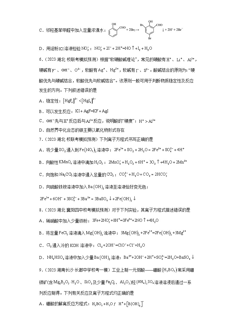 2024届高三新高考化学大一轮专题练习  离子反应第2页