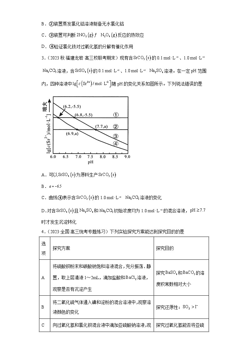 2024届高三新高考化学大一轮专题练习：沉淀溶解平衡(有答案)第2页