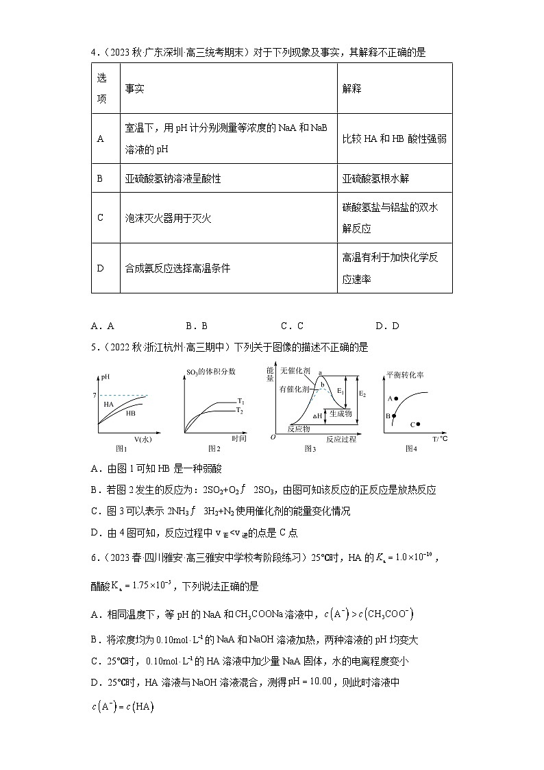 2024届高三新高考化学大一轮专题练习——弱电解质的电离第2页