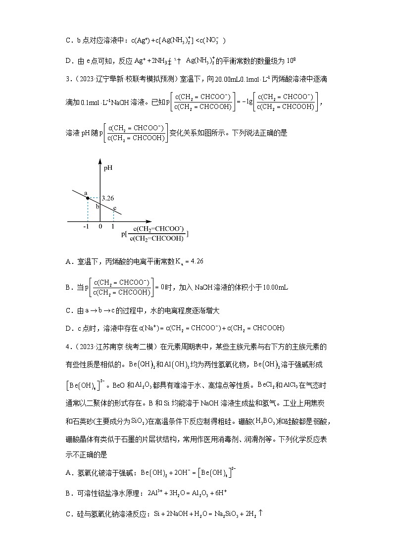 2024届高三新高考化学大一轮专题练习—盐类的水解第2页
