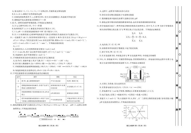 2023届新高三摸底联考化学正文第2页