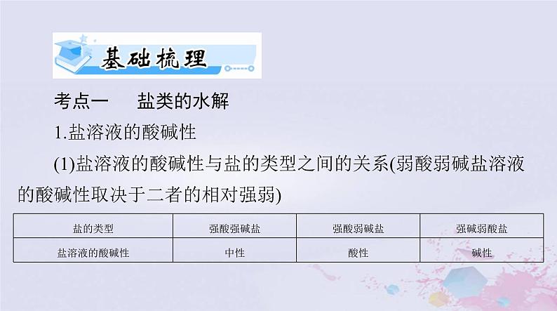 2024届高考化学一轮总复习第八章水溶液中的离子反应与平衡第三节盐类的水解课件07