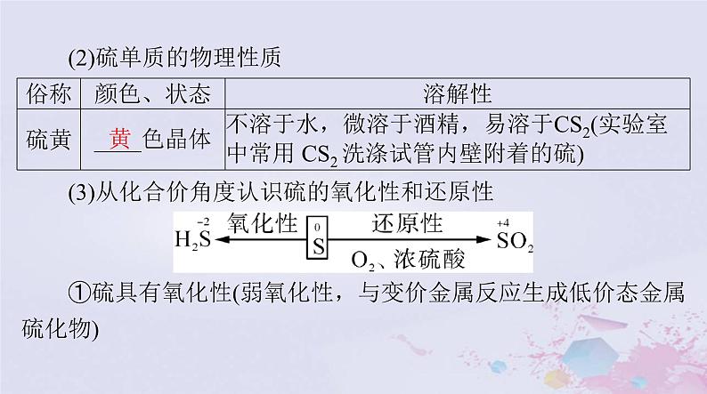 2024届高考化学一轮总复习第四章非金属及其化合物第二节硫及其化合物课件第8页