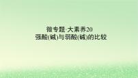 2024版新教材高考化学全程一轮总复习第八章水溶液中的离子平衡微专题大素养20强酸(碱)与弱酸(碱)的比较课件