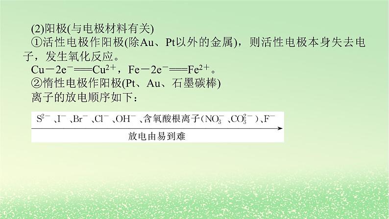 2024版新教材高考化学全程一轮总复习第六章化学反应与能量第20讲电解池金属的腐蚀与防护课件08