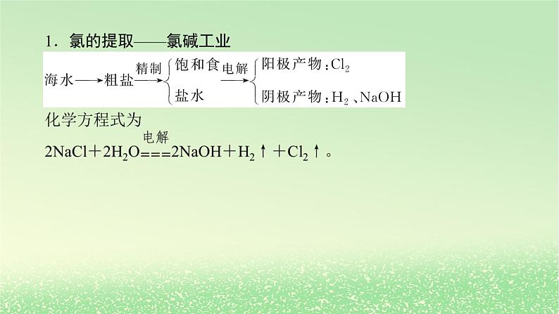 2024版新教材高考化学全程一轮总复习第四章非金属及其化合物微专题大素养6从海水中提取卤素单质的工艺流程课件第2页