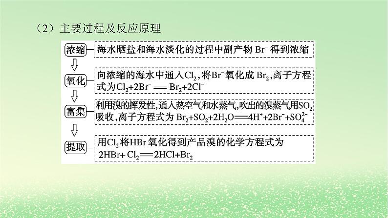 2024版新教材高考化学全程一轮总复习第四章非金属及其化合物微专题大素养6从海水中提取卤素单质的工艺流程课件第4页