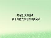2024版新教材高考化学全程一轮总复习第一章物质及其变化微专题大素养1离子方程式书写的分类突破课件