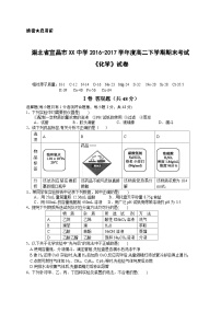 湖北省宜昌市XX中学2016-2017学年度高二下学期期末考试《化学》试卷