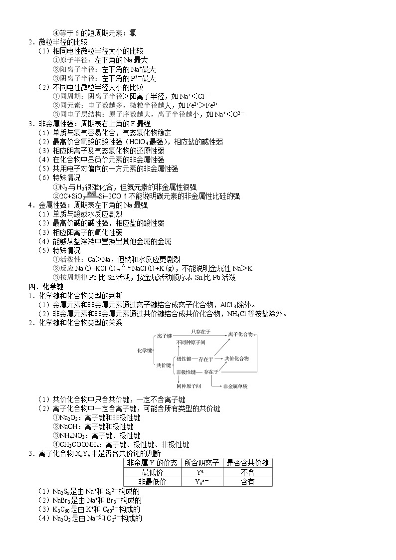 回归教材重难点05  元素周期律再熟悉-【查漏补缺】2023年高考化学三轮冲刺过关（新高考专用）（解析版） 试卷03