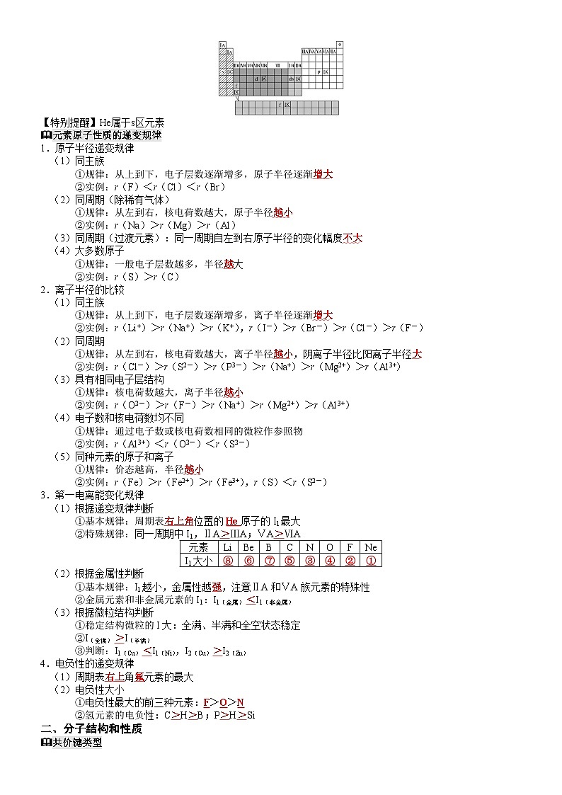 回归教材重难点12  原子、分子和晶体结构再归纳-【查漏补缺】2023年高考化学三轮冲刺过关（新高考专用）（原卷版）第2页