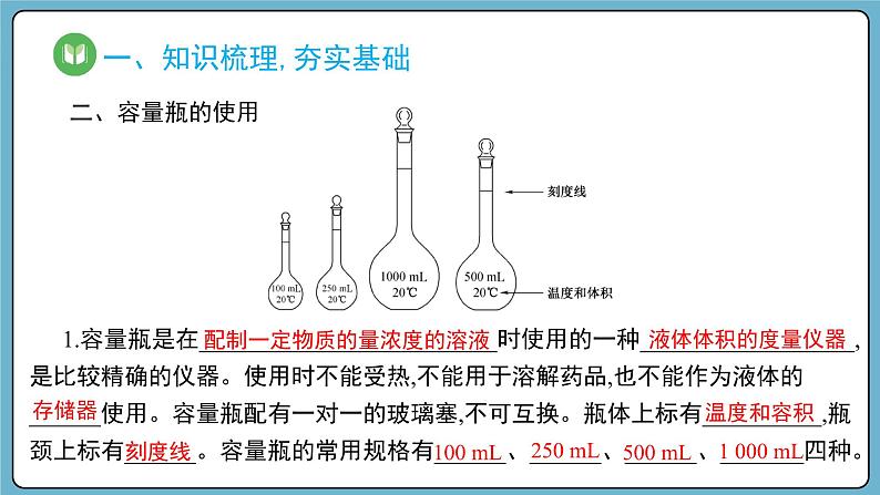 实验活动1 配制一定物质的量浓度的溶液（课件）——2023-2024学年高一上学期化学人教版（2019）必修第一册04