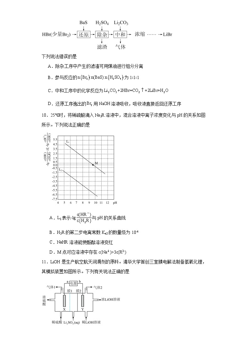 福建省漳州市华安县第一中学2023-2024学年高三上学期开学化学试题03