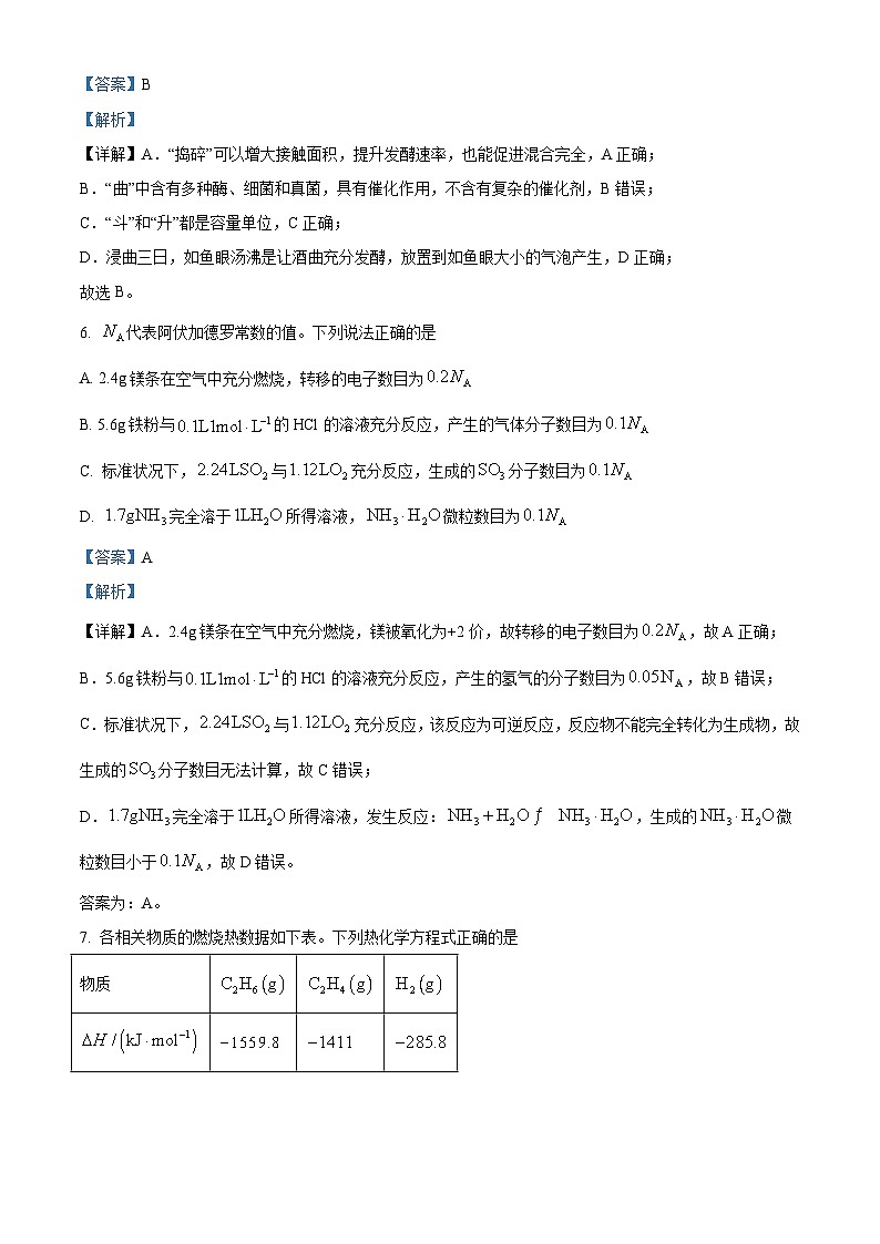 2023年高考真题——化学（海南卷）（Word版附解析）03