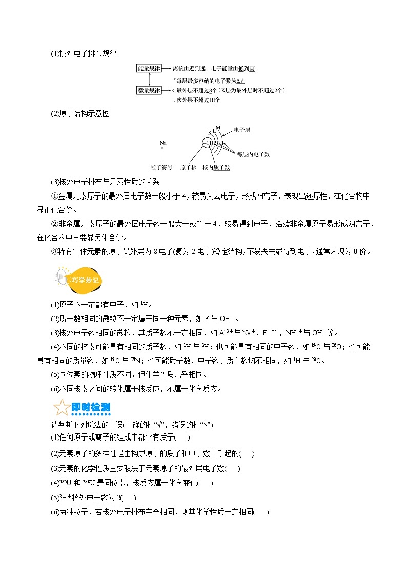 考点06  原子结构(核心考点精讲)-备战2024年高考化学一轮复习考点帮（全国通用） 试卷03